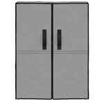 vidaXL Armoire à chaussures Gris 60x28x90 cm Tissu