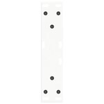 vidaXL Pieds de table basse en forme de V  2 pièces  blanc  38 x (42-43 3) cm  acier