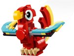 LEGO Creator - Set 3-en-1 Le dragon rouge (31145) pour enfants à partir de 6 ans