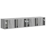 vidaXL Meuble TV mural 2 Pièces Gris Sonoma 60 x 31 x 29.5 cm