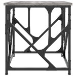 vidaXL Table basse sonoma gris 45x45x47 5 cm bois d'ingénierie