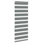 vidaXL Store zèbre gris foncé largeur du tissu 50 9 cm polyester