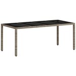 vidaXL Ensemble à manger de jardin avec coussins 9 Pièces rotin et verre