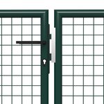 vidaXL Portail de jardin Acier 500 x 150 cm Vert