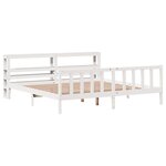 vidaXL Cadre de lit sans matelas blanc 180x200 cm bois massif de pin
