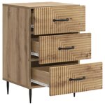 vidaXL Cabinet de chevet Chêne artisanal 43 x 41 x 66 5 cm