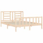 vidaXL Cadre de lit sans matelas bois de pin massif