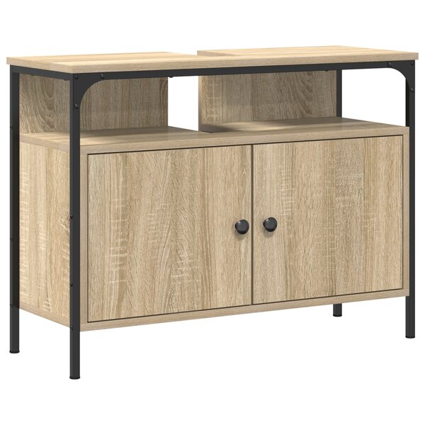 Meuble Lavabo Salle de Bain vidaXL Chêne Sonoma 80x30x60 cm Bois d'ingénierie