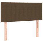 vidaXL Sommier à lattes de lit matelas et LED marron foncé 120x190 cm