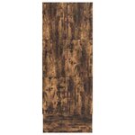 vidaXL Cadre de lit de rangement Chêne fumé 75x190 cm