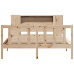 vidaXL Lit bibliothèque sans matelas 140x200 cm bois massif de pin
