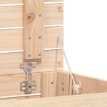 vidaXL Panier à linge 44x44x76 cm bois massif de pin