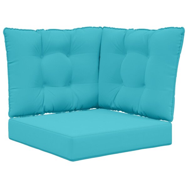 vidaXL Coussin de canapé d'extérieur Polyester Turquoise