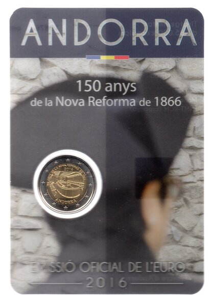 2 Euros Commémo. 2016 BU - Nouvelle Réforme de 1866