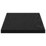 vidaXL Étagère à livres 4 Pièces Noir 40 x 20 x 1.5 cm Bois d'ingénierie