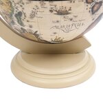 vidaXL Support de vin globe de dessus de table Bois d'eucalyptus Blanc