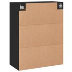 vidaXL Armoire murale noir 69 5x34x90 cm bois d'ingénierie