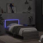 vidaXL Cadre de lit sans matelas avec lumières LED 75x190 cm