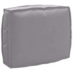 vidaXL Set de coussins de palette 2 Pièces Gris 50 x 50 x 12 cm