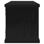 vidaXL Étagères murales 2 Pièces chêne noir 105x18x20 cm bois ingénierie
