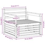 vidaXL 2 Pièce Canapé d’extérieur Naturel