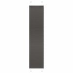 vidaXL Store plissé noir 45x200 cm largeur du tissu 44 4 cm polyester
