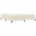vidaXL Lit avec matelas Crème 180 x 200 cm Faux cuir