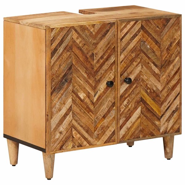vidaXL Armoire d'évier Marron 62 x 33 x 58 cm Bois de mangue massif
