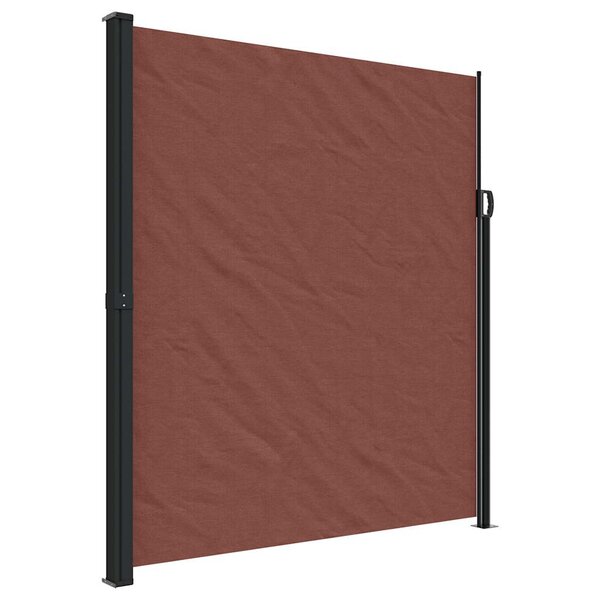 vidaXL Auvent latéral rétractable marron 220x500 cm