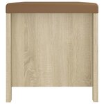 vidaXL Boîte de rangement coussin Chêne sonoma 105x40x45 cm Aggloméré