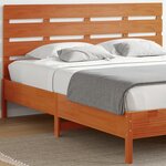 vidaXL Tête de lit cire marron 180 cm bois massif de pin