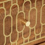 vidaXL Armoires latérales 2 Pièces 60x33x75 cm bois massif de manguier