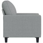 vidaXL Fauteuil Gris clair 60 cm Tissu