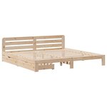 vidaXL Cadre de lit sans matelas 200x200 cm bois massif de pin