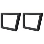 vidaXL Étagère de vasque murale acier et bois massif d'acacia