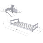Lit enfant KIDDY 90 x 180 vert sauge