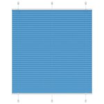 vidaXL Store plissé bleu 115x150 cm largeur du tissu 114 4cm polyester