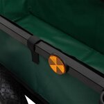 vidaXL Chariot de pêche avec sac noir acier