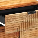 vidaXL Cabinet de chevet Marron 50 x 33 x 60 cm Bois d'acacia massif