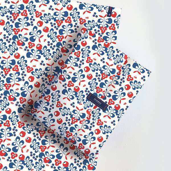 KIT Feuille cadeau réutilisable M Bleu Limoges