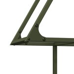 vidaXL Portant de bois chauffage vert olive 80x25x90 cm