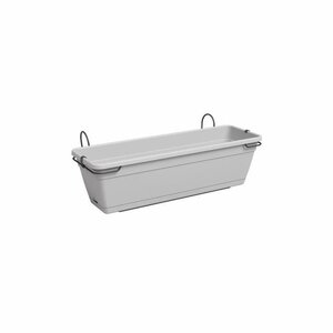 Jardinière VENEZIA RE KIT 50 ma - Gris clair - L49 x P27 5 x hauteur 20 cm