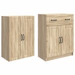 vidaXL Ensemble de Meubles 2 Pièces Chêne Sonoma Bois d'ingénierie