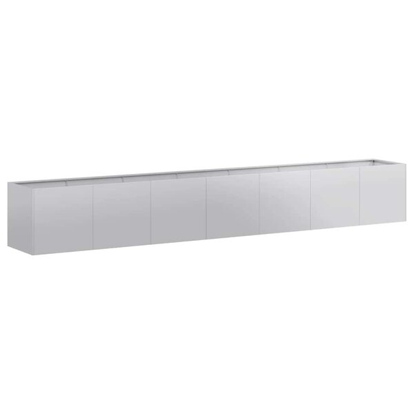 vidaXL Jardinière 280x40x40 cm acier galvanisé