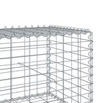 vidaXL Panier gabion avec couvercle 200x100x50 cm fer galvanisé