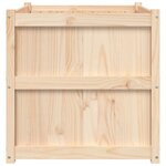vidaXL Jardinière d'extérieur 70x70x70 cm bois de pin massif