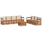 vidaXL Ensembles de canapés 8 pc Naturel Bois d'Acacia Massif