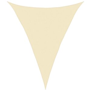 vidaXL Voile d'ombrage 160 g/m² Crème 5x7x7 m PEHD