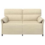 vidaXL Canapé 100  polyester  cadre en métal  MDF  Contreplaqué