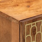 vidaXL Armoire de salle de bain 38x33x58 cm bois massif de manguier